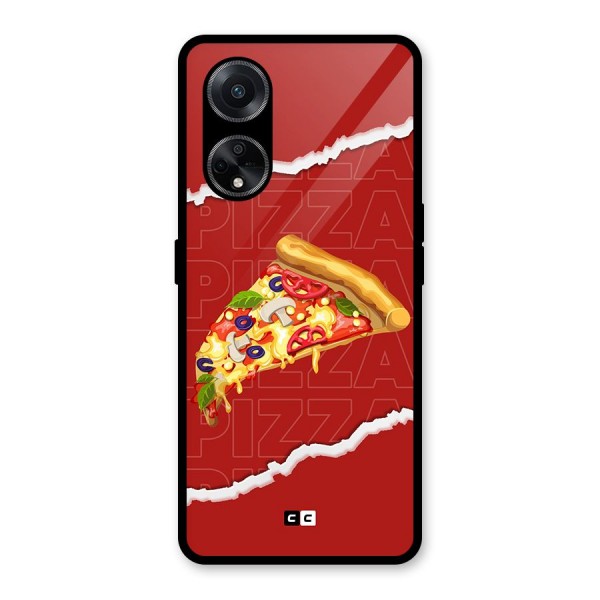 Pizza Lover Glass Back Case for Oppo F23