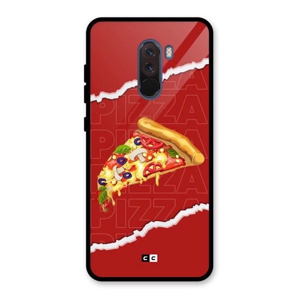 Pizza Lover Glass Back Case for Poco F1