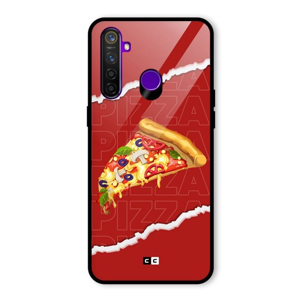 Pizza Lover Glass Back Case for Realme 5 Pro