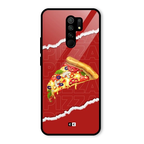 Pizza Lover Glass Back Case for Redmi 9 Prime