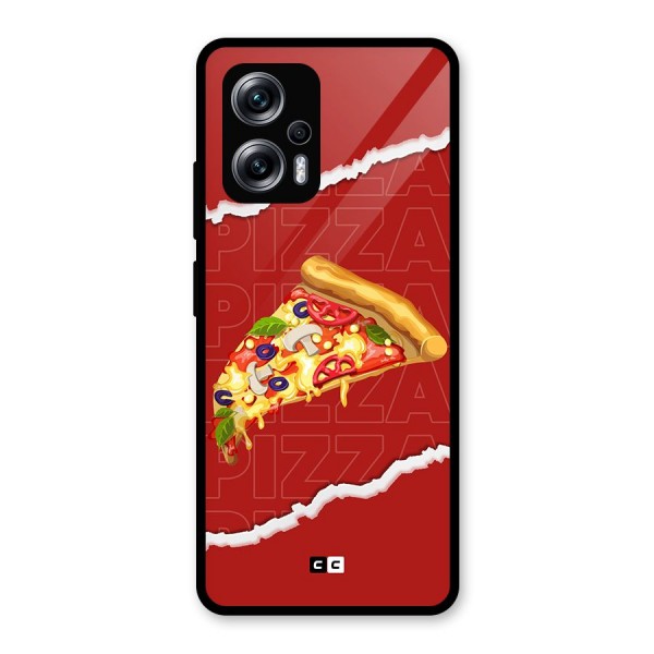 Pizza Lover Glass Back Case for Redmi K50i