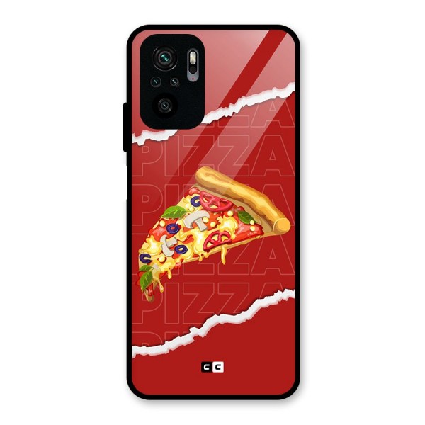 Pizza Lover Glass Back Case for Redmi Note 10