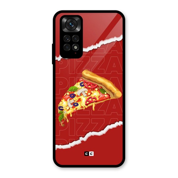 Pizza Lover Glass Back Case for Redmi Note 11S