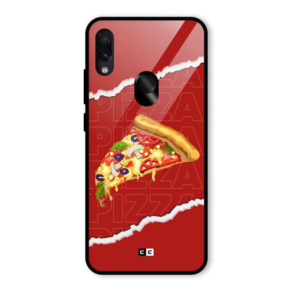 Pizza Lover Glass Back Case for Redmi Note 7S