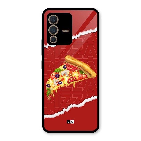 Pizza Lover Glass Back Case for Vivo V23 5G