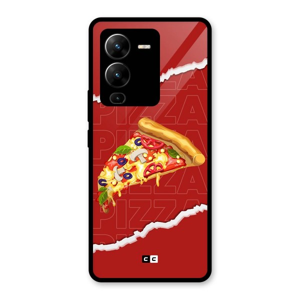 Pizza Lover Glass Back Case for Vivo V25 Pro