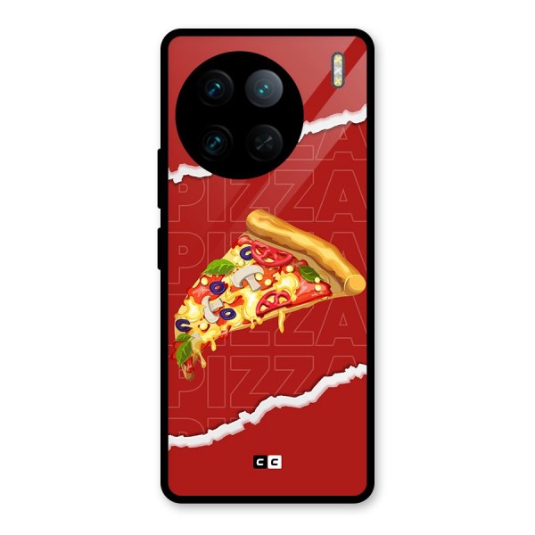 Pizza Lover Glass Back Case for Vivo X90 Pro