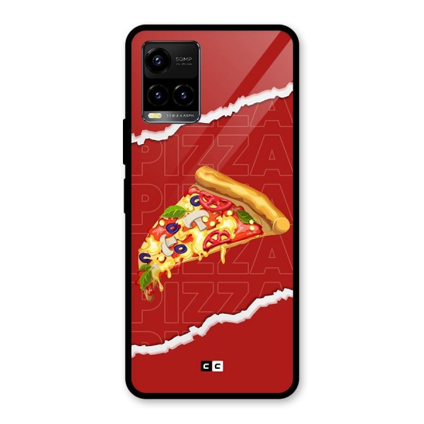 Pizza Lover Glass Back Case for Vivo Y21A