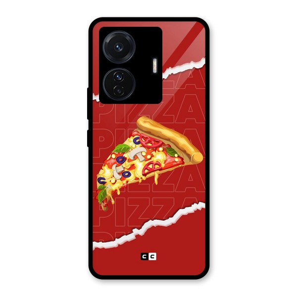 Pizza Lover Glass Back Case for Vivo iQOO Z6 Pro