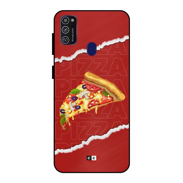 Pizza Lover Metal Back Case for Galaxy M21