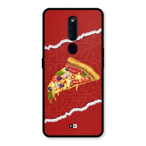 Pizza Lover Metal Back Case for Oppo F11 Pro