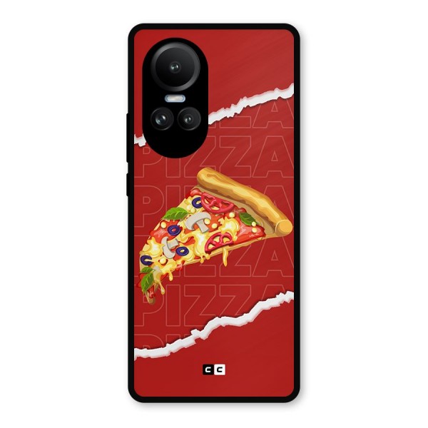 Pizza Lover Metal Back Case for Oppo Reno10