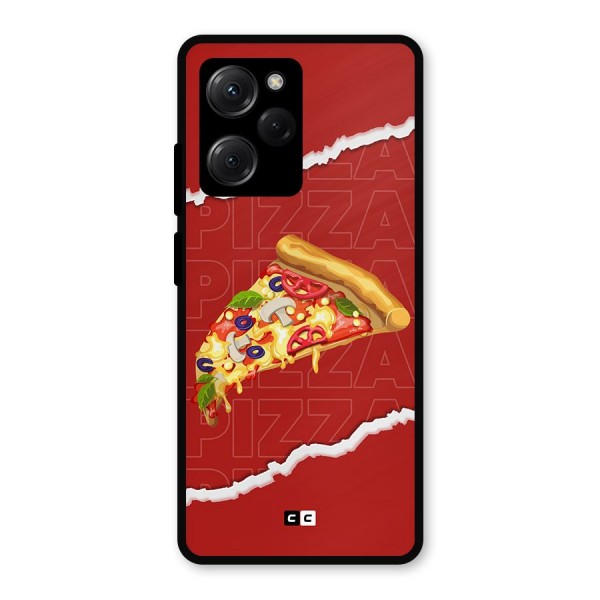 Pizza Lover Metal Back Case for Poco X5 Pro