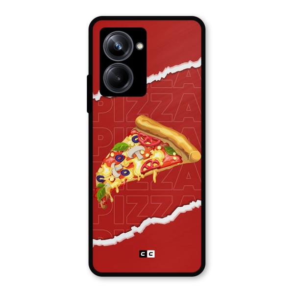 Pizza Lover Metal Back Case for Realme 10 Pro