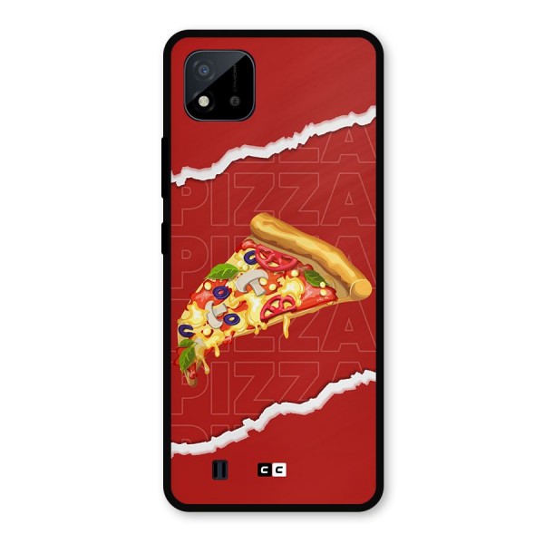 Pizza Lover Metal Back Case for Realme C11 2021