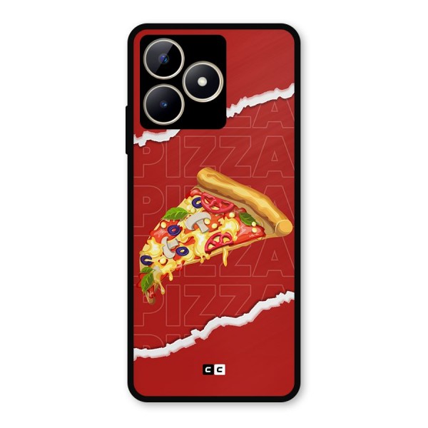 Pizza Lover Metal Back Case for Realme Narzo N53