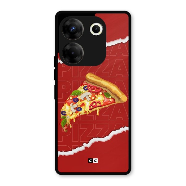 Pizza Lover Metal Back Case for Tecno Camon 20