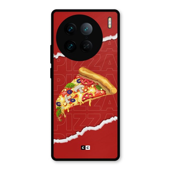 Pizza Lover Metal Back Case for Vivo X90 Pro