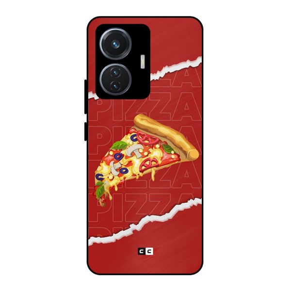 Pizza Lover Metal Back Case for iQOO Z6 44W