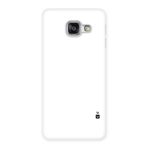 Plain White Back Case for Galaxy A3 2016