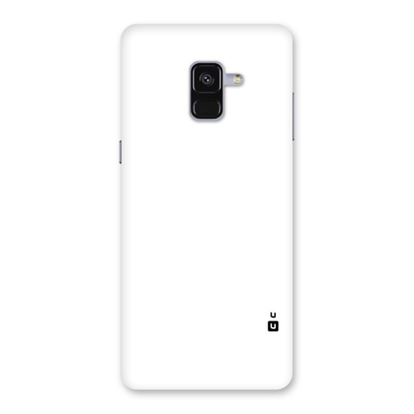 Plain White Back Case for Galaxy A8 Plus