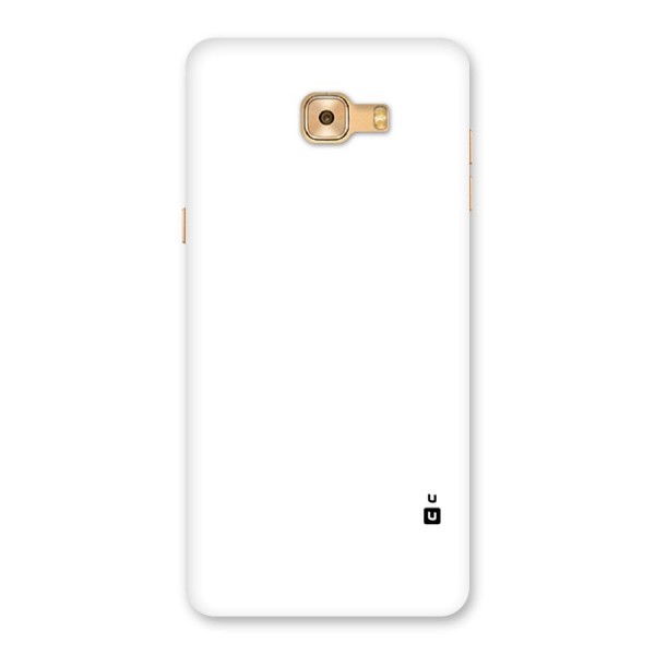 Plain White Back Case for Galaxy C9 Pro