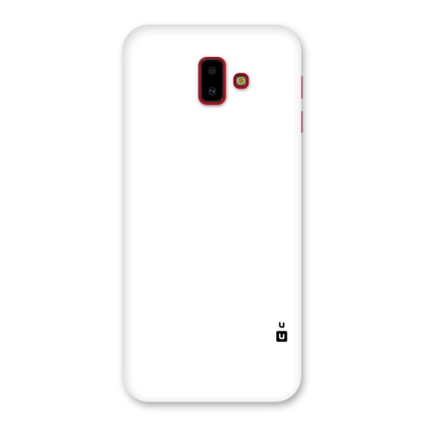 Plain White Back Case for Galaxy J6 Plus