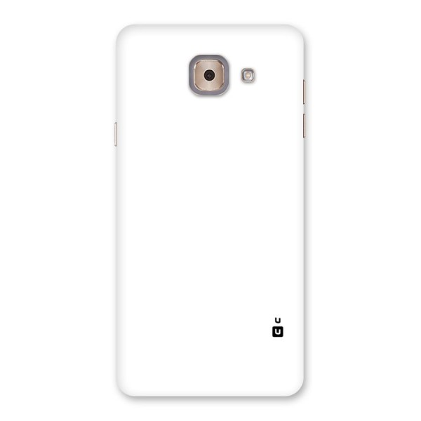 Plain White Back Case for Galaxy J7 Max