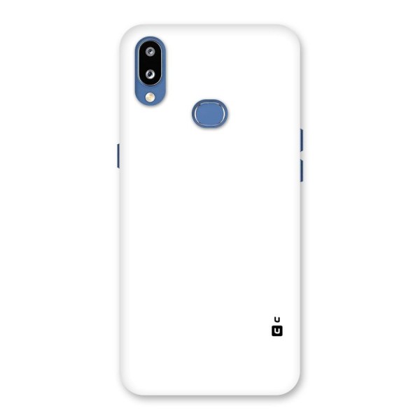 Plain White Back Case for Galaxy M01s