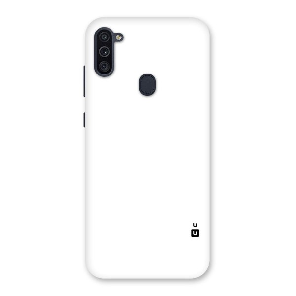 Plain White Back Case for Galaxy M11