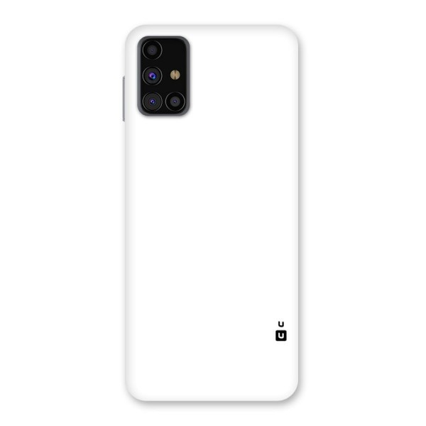 Plain White Back Case for Galaxy M31s