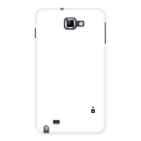 Plain White Back Case for Galaxy Note