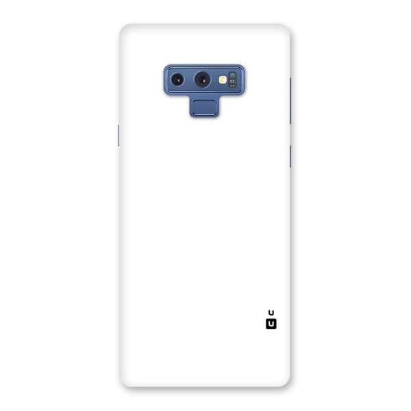 Plain White Back Case for Galaxy Note 9