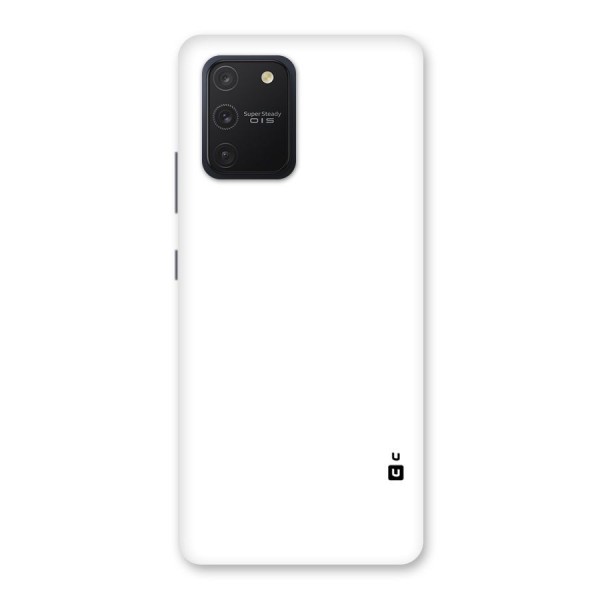 Plain White Back Case for Galaxy S10 Lite