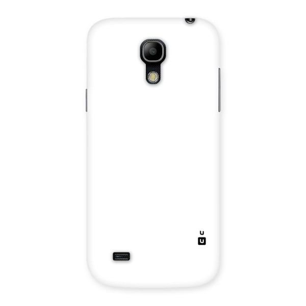 Plain White Back Case for Galaxy S4 Mini