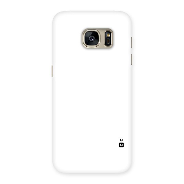 Plain White Back Case for Galaxy S7