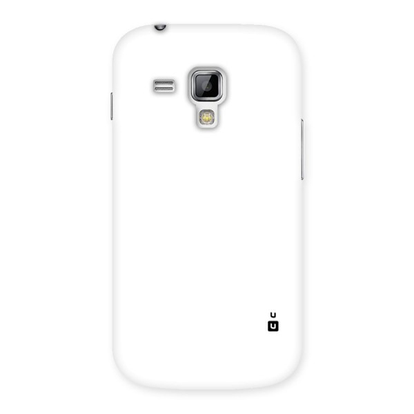 Plain White Back Case for Galaxy S Duos