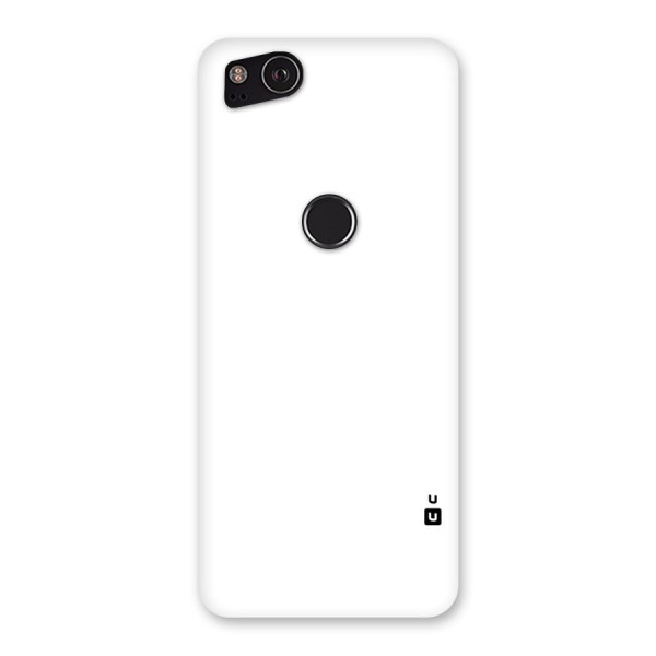 Plain White Back Case for Google Pixel 2