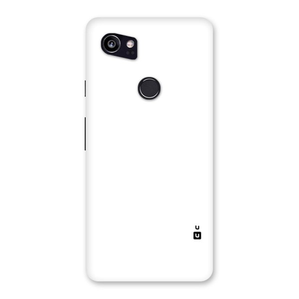 Plain White Back Case for Google Pixel 2 XL