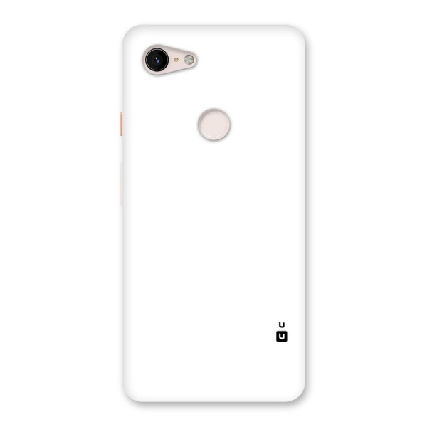 Plain White Back Case for Google Pixel 3 XL