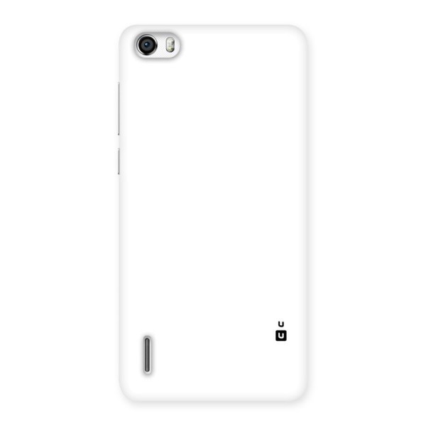 Plain White Back Case for Honor 6