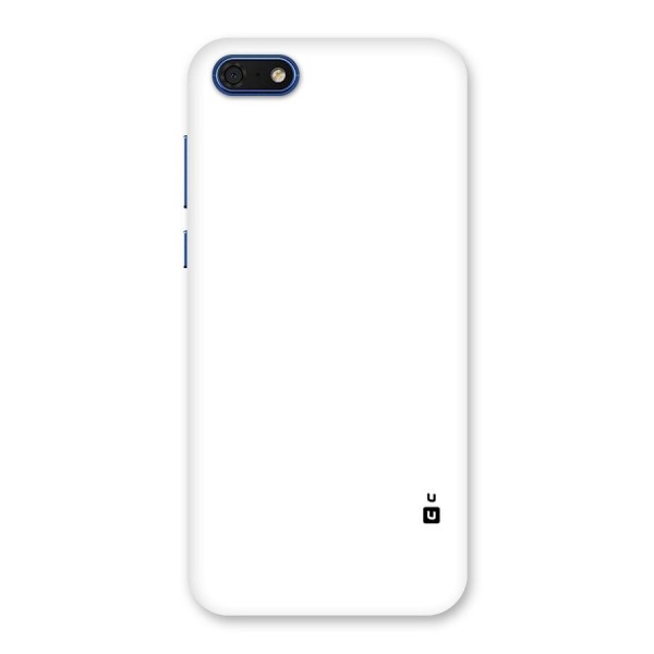 Plain White Back Case for Honor 7s