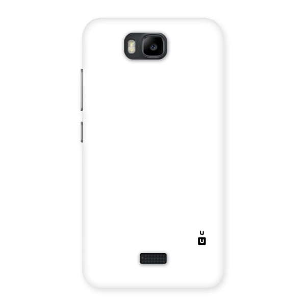 Plain White Back Case for Honor Bee