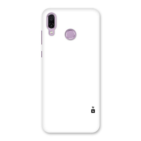 Plain White Back Case for Honor Play