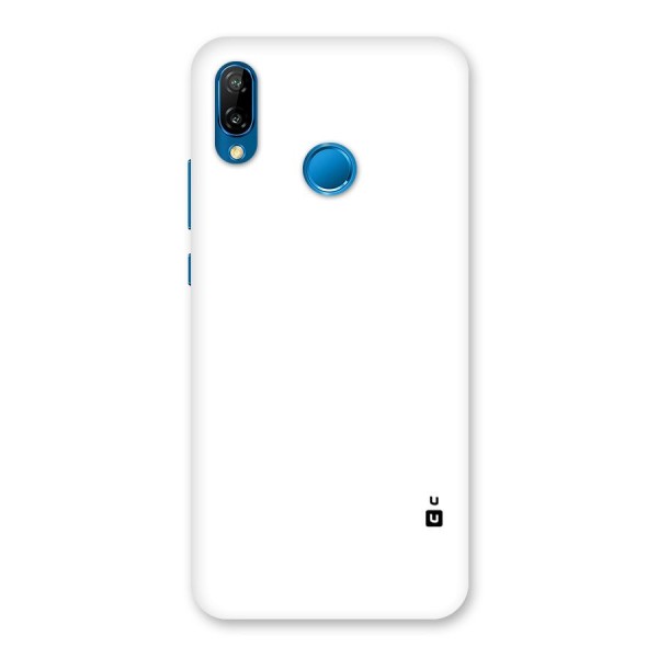 Plain White Back Case for Huawei P20 Lite