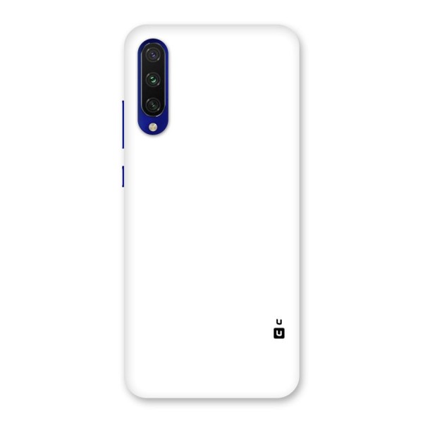 Plain White Back Case for Mi A3