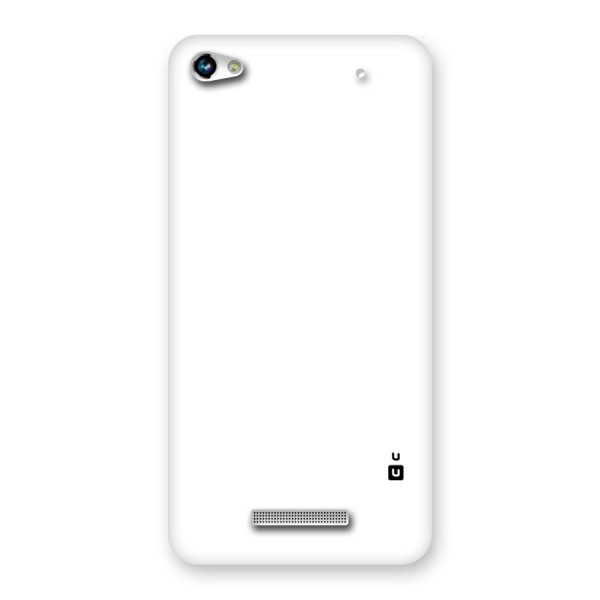 Plain White Back Case for Micromax Hue 2