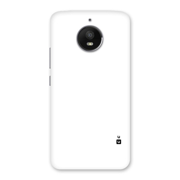 Plain White Back Case for Moto E4 Plus