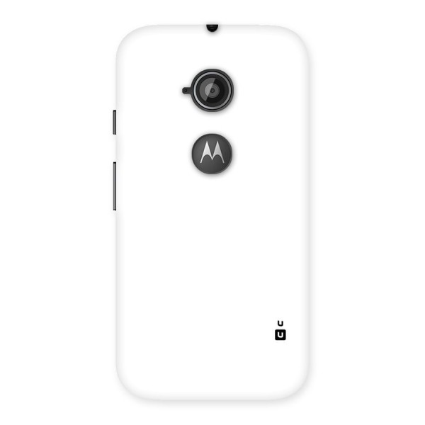 Plain White Back Case for Moto E 2nd Gen