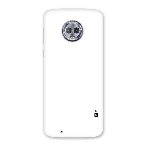 Plain White Back Case for Moto G6